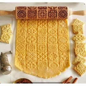 Rolling Pin Christmas Embossing (Option: 12style 43cm)