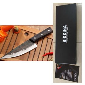 Hand Forged Kitchen Knife Meat Fish Fruit Vegetable Chef (Option: Sikkina)