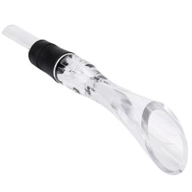 Wine Aerator Pourer Spout Decanter Spout Attachable In-Bottle Wine Drip Stopper (Option: Transparent)